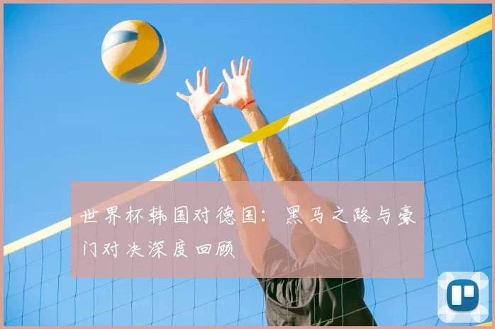 世界杯韩国对德国:黑马之路与豪门对决深度回顾