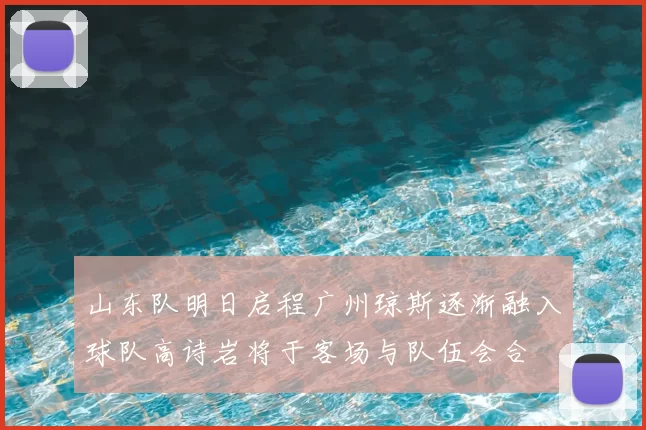 山东队明日启程广州琼斯逐渐融入球队高诗岩将于客场与队伍会合